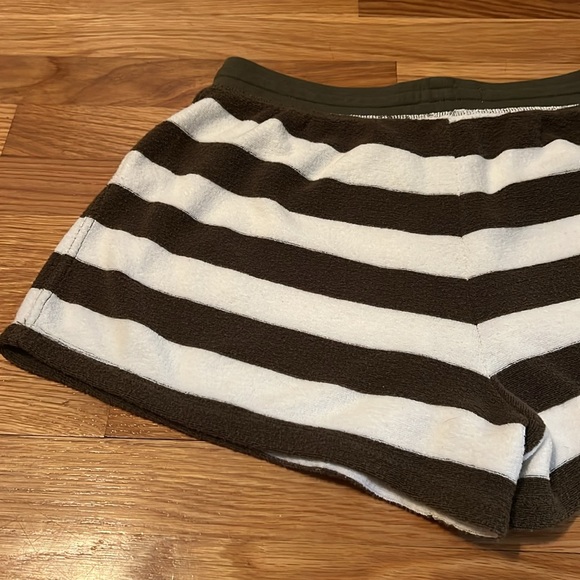 Outerknown- Hightide Sweatshorts‎ in Mangrove Salt Stripe size small - Picture 11 of 12